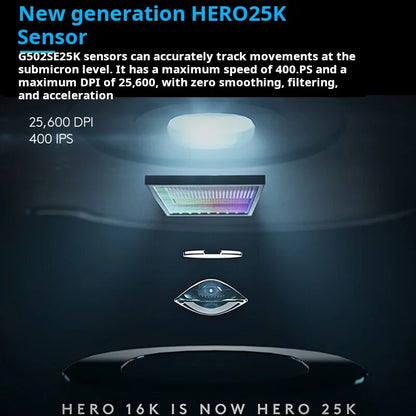 Logitech G502 HERO kabelgebundene Gaming-Maus für E-Sports, mechanische Maus mit RGB-Beleuchtung, Gewichtsanpassung und programmierbaren Battle-Royale-Makros