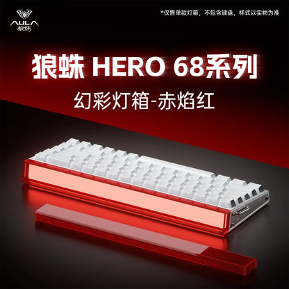 Nuevo AULA HERO 68HE/ULTRA Kits sticker: teclado gaming con interruptores magnéticos y accesorios para teclado mecánico personalizado con cable para e-sport