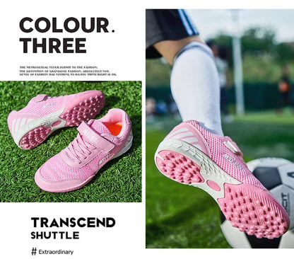 Personality Stylish And Comfortable Boys Girls Training Game Sneakers Indoor Outdoor Lawn Youth Student Soccer Shoes 29-39#
