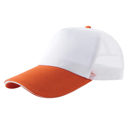 Customized baseball cap with printed logo contrasting duck tongue cap unisex personalized embroidered logo team culture hat