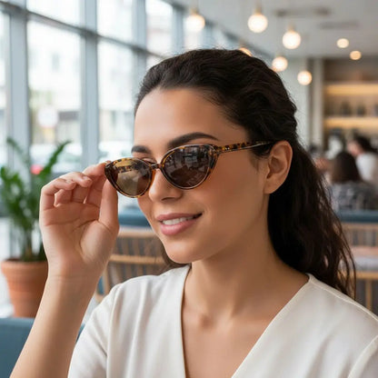 KLASSNUM Burgundy Red Sunglasses Women Cat Eye Frame 2026 Trendy Sun Glasses Shades Female Luxury Brand Designe Unisex Eyewear