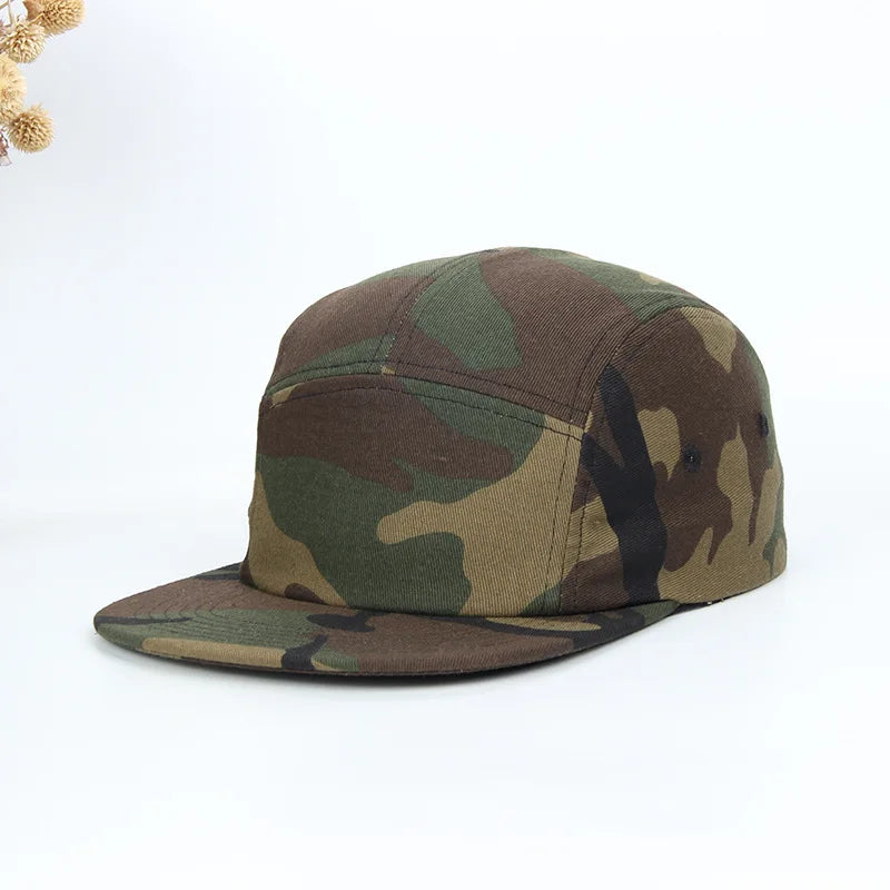 Summer Cotton 5 Panel Big Size Baseball Caps Oversize 62cm Flat Top Sports Snapback Cap Hip Hop Skateboard Hat Custom Wholesale