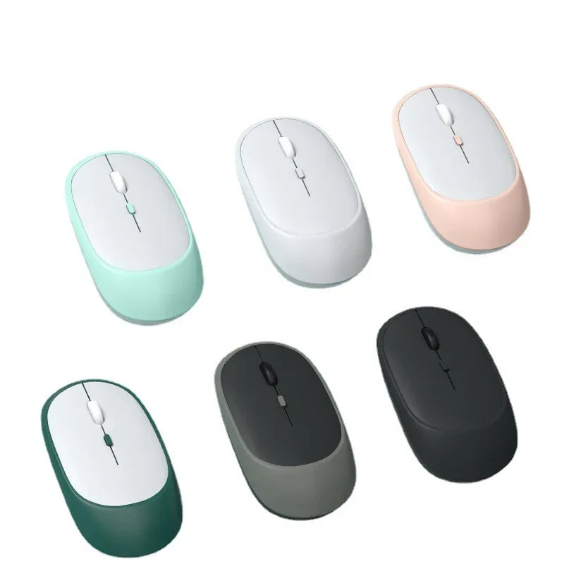 Bezdrátová myš Lenovo USB dobíjecí ergonomická s nastavitelným DPI, tichá kancelářská optická myš 2.4G Bluetooth pro hraní i kancelář