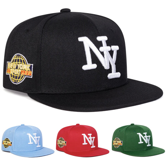 Unisex NY Letter Embroidery Hip-hop Hats Spring and Autumn Outdoor Adjustable Casual Baseball Caps Sunscreen Hat Sports Cap