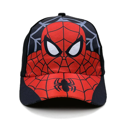 Marvel Spider-Man Anime Figure Baseball Cap Kid’s Cartoon Peaked Cap Cotton Polyester Headwear Four Seasons Sun Protection Gifts