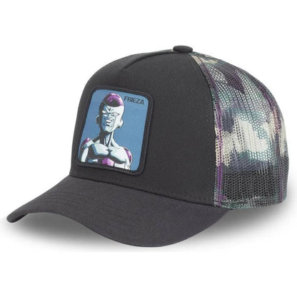 New Dragon Ball Son Goku Cap Summer Travel Peaked Cap Men's Embroidery Hip-Hop Cap Style Sun Visor Adjustable Trucker Mesh Cap