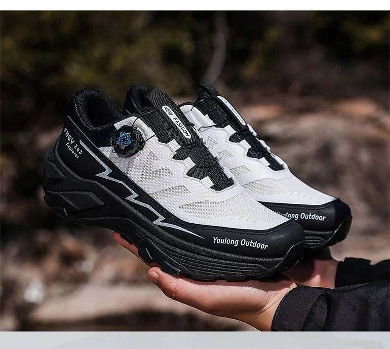 Herren-Sneaker Casual Outdoor rutschfest stoßdämpfend vielseitig Offroad-Wanderschuhe bequeme Laufschuhe für Herren mit weicher Sohle