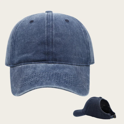 Embroidered baseball cap with goose pattern for men and women, casual and fashionable city style duckbill cap