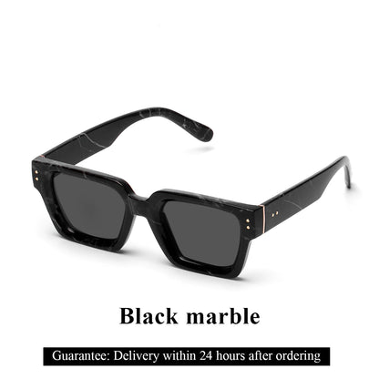 Ruiao Retro Black Millionaire Shades Luxury Sunglasses 2026 For Men Designer Famous Brand Square Sun Glasses Man Women Sunglass