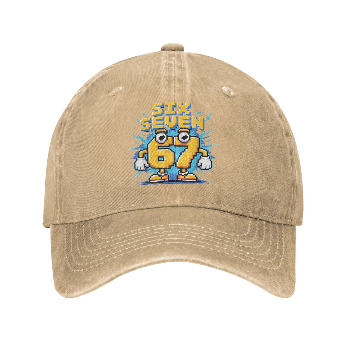 67 Meme Brainrot Six Seven Kids Gaming Gen Alpha Șapcă de baseball casual pentru bărbați, model Trucker, design en gros, șapcă Snapback pentru activități în aer liber