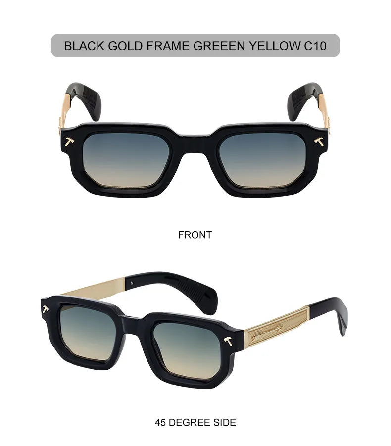 Polarized Square Punk Sunglasses Men 2026 Luxury Brand Classic Rectangle Sunglass UV400 Driving Eyewear Fashion Outdoor Shades