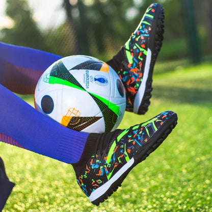 Turf voetbalschoenen Professionele voetbalschoenen voor heren Ademende mesh Jeugdvoetbalschoenen Antislip herensneakers Society Chuteira