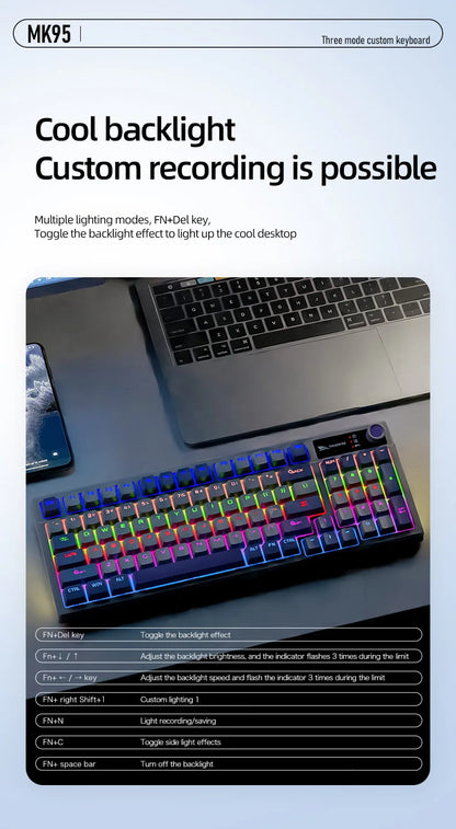 Spanish Mechanical Keyboard Spanish Russian Arabic Korean Thai Gaming Keyboard 95 Key Layout Backlight Type C With Numpad SK15