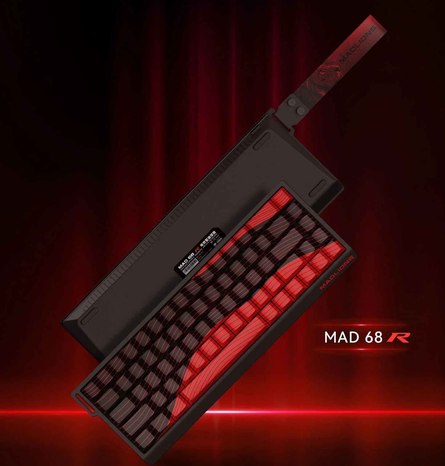 Teclado gaming FGG MAD60 RGB de eixo magnético, dedicado a jogos, com teclas totalmente hot-swap, resposta rápida e personalização de entrada de gama