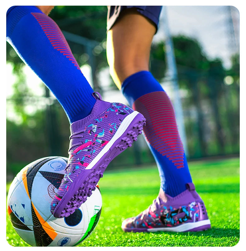 Turf voetbalschoenen Professionele voetbalschoenen voor heren Ademende mesh Jeugdvoetbalschoenen Antislip herensneakers Society Chuteira