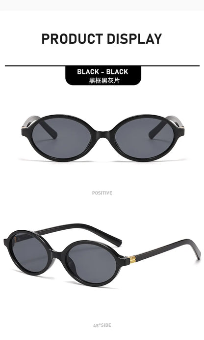 Small Fashion Oval Leopard Sunglasses Women Lovely Ins No Makeup Anti Blue Light Glasses Cute Decorative Computer Glasses 선글라