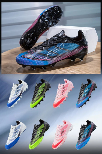 Nouvelles chaussures de football pour hommes, chaussures de sport d'extérieur, chaussures d'entraînement, chaussures de football antidérapantes, baskets professionnelles ultralégères unisexes