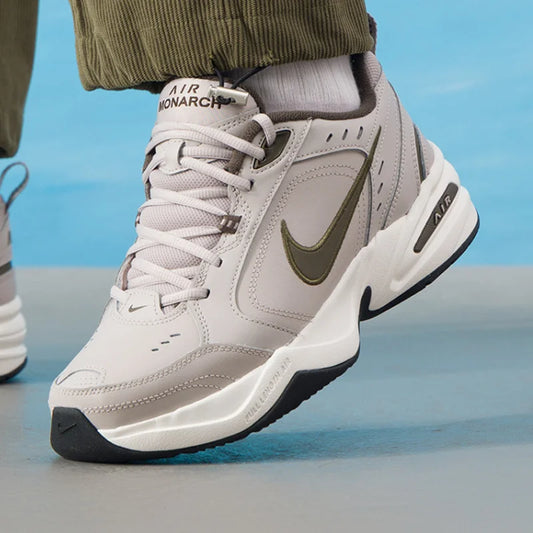 Nike Air Monarch IV muške smeđe/sive retro papuče za očeve, tenisice za proljetne treninge 415445-200