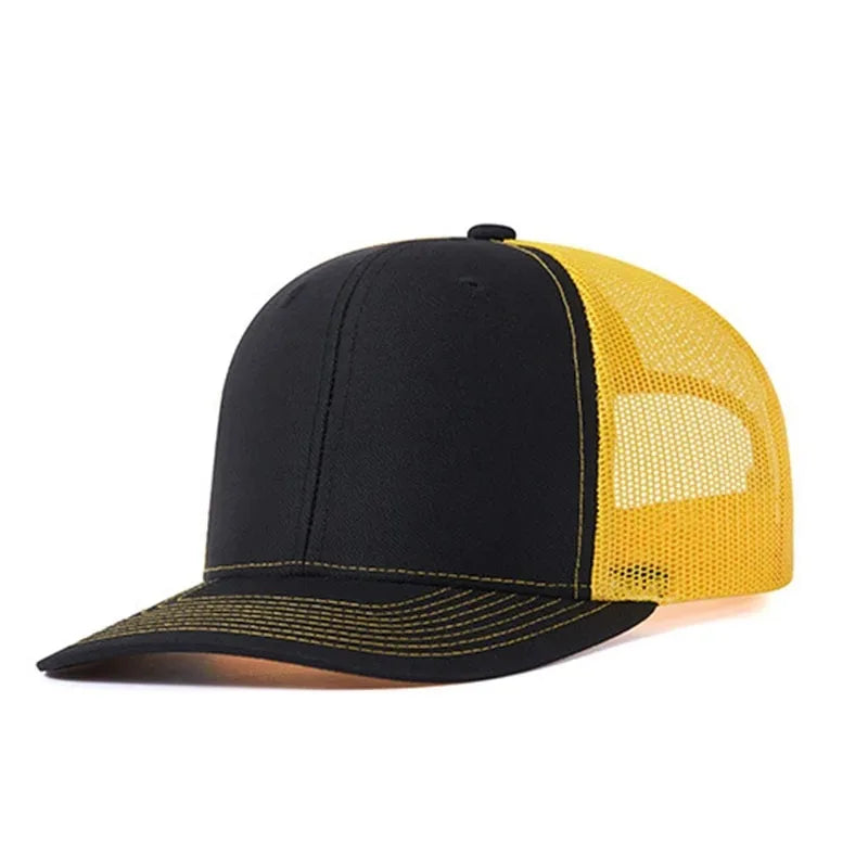 Breathable Mesh Classic Baseball Cap forMem Women Casual Trucker Hat Breathable Adjustable Snapback Unisex Active Sporty Dad Cap