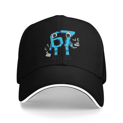 67 Six Seven 6-7 Baseballkeps Populär Steal Brainrot Gaming Meme Sandwich Caps Män Kvinnor Andningsbar Dad Hat Utomhus
