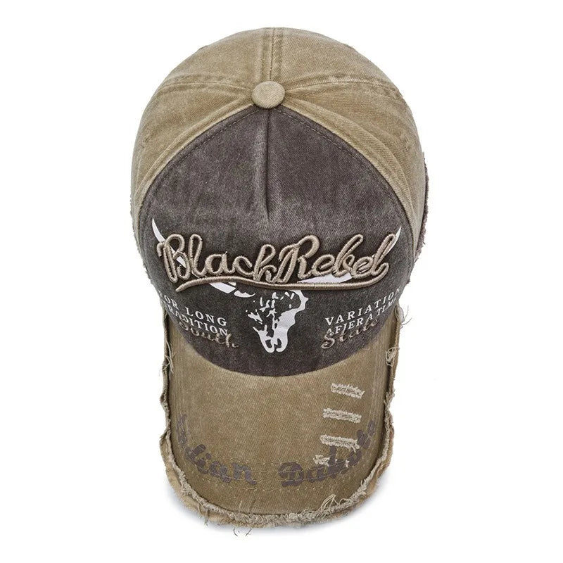 Nuovo cappellino da baseball da uomo in cotone lavato, stile retrò, per tutte le stagioni, cappello sportivo da outdoor da uomo, accessorio maschile