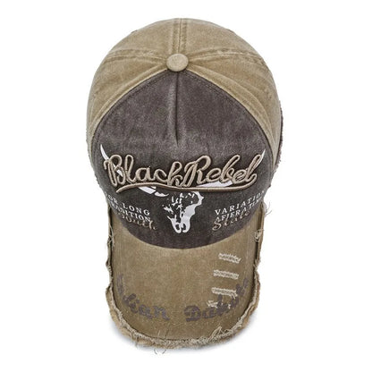 Nuovo cappellino da baseball da uomo in cotone lavato, stile retrò, per tutte le stagioni, cappello sportivo da outdoor da uomo, accessorio maschile