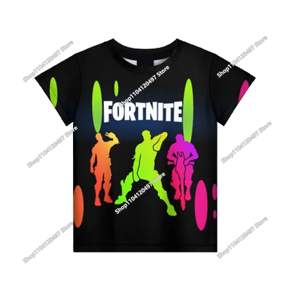 2026 Fortnite T-shirt Boys Summer Anime Game T Shirt Everyone T-Shirt Cute Tee Shirt Basic Battle Gamer Short Sleeve Man Tshirt