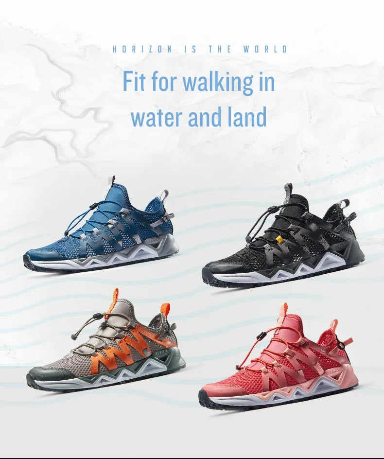 RAX Nieuwe heren- en dameszomerwandelschoenen, ademende Upstream-schoenen, trekkingschoenen, waterschoenen, outdoor-, vis- en kampeerschoenen, sneakers voor heren