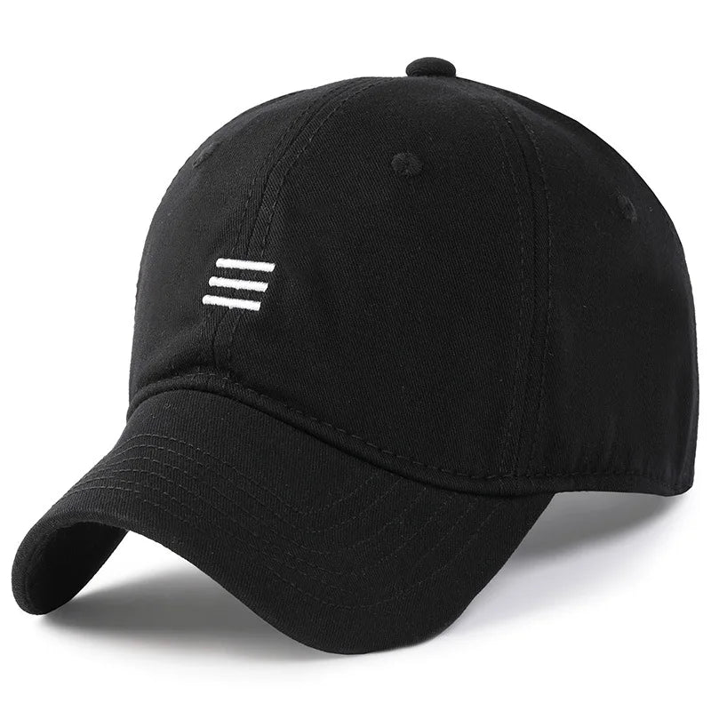 Herr och dam, oversize XXL 100% bomull, stor basebollkeps för stora huvuden 56-63cm(23.5"-25.5"), justerbar enfärgad dad cap