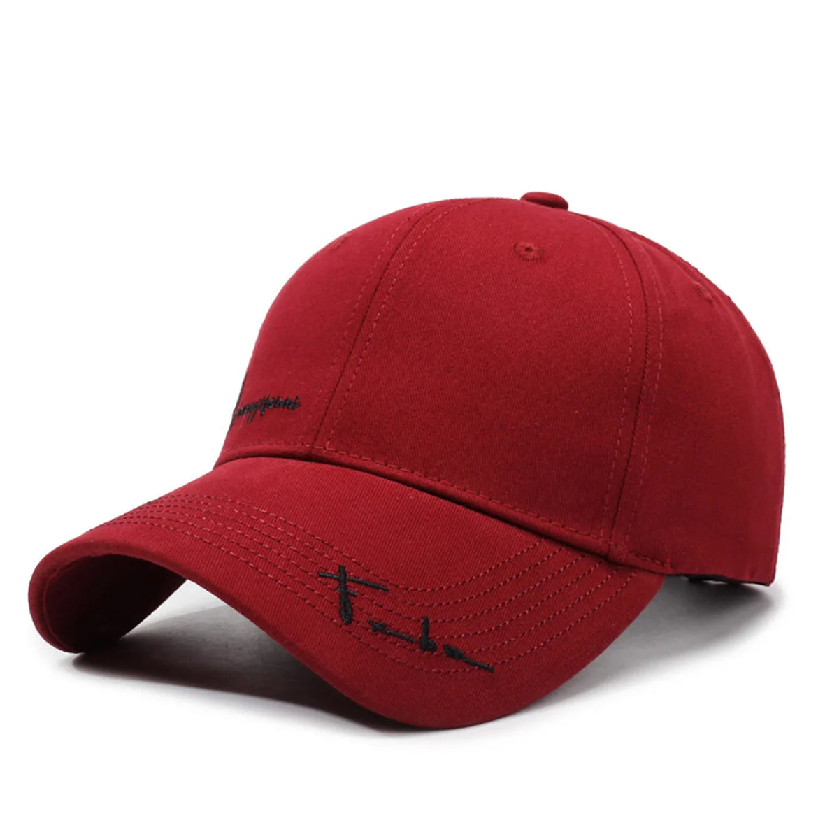 Deep-Top Large-Brim Baseball Cap for Women, 2026 New Style, Face-Slimming, Wide Brim, Summer Sun Protection Hat, Embroidered Letters, Fashionable for Men