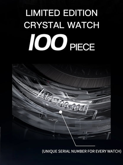 BONEST GATTI luxury Full Skeleton Automatic Mechanical Watch Sapphire Back 48 Rainbow Diamonds Luminous Luxury Wristwatch Men