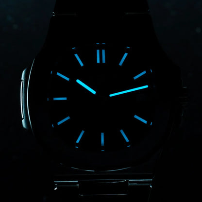Reloj de hombre Sugess automático mecánico, movimiento Miyota 9015, esfera MOP, luminoso, resistente al agua 5bar, brazalete de lujo S466