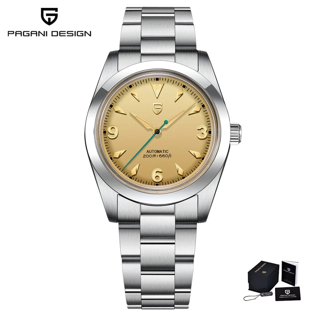 2024 NEW PAGANI DESIGN Sports Men Automatic Mechanical Wriswatch Japan NH35A Stainless Steel Simple 200M Waterproof Montre Homme