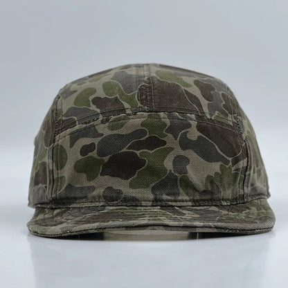 American Retro Camouflage 5-Panel Baseball Cap Female Functional Wind Korean Wide-brimmed Sports Fashion Hip-hop Couple Cap