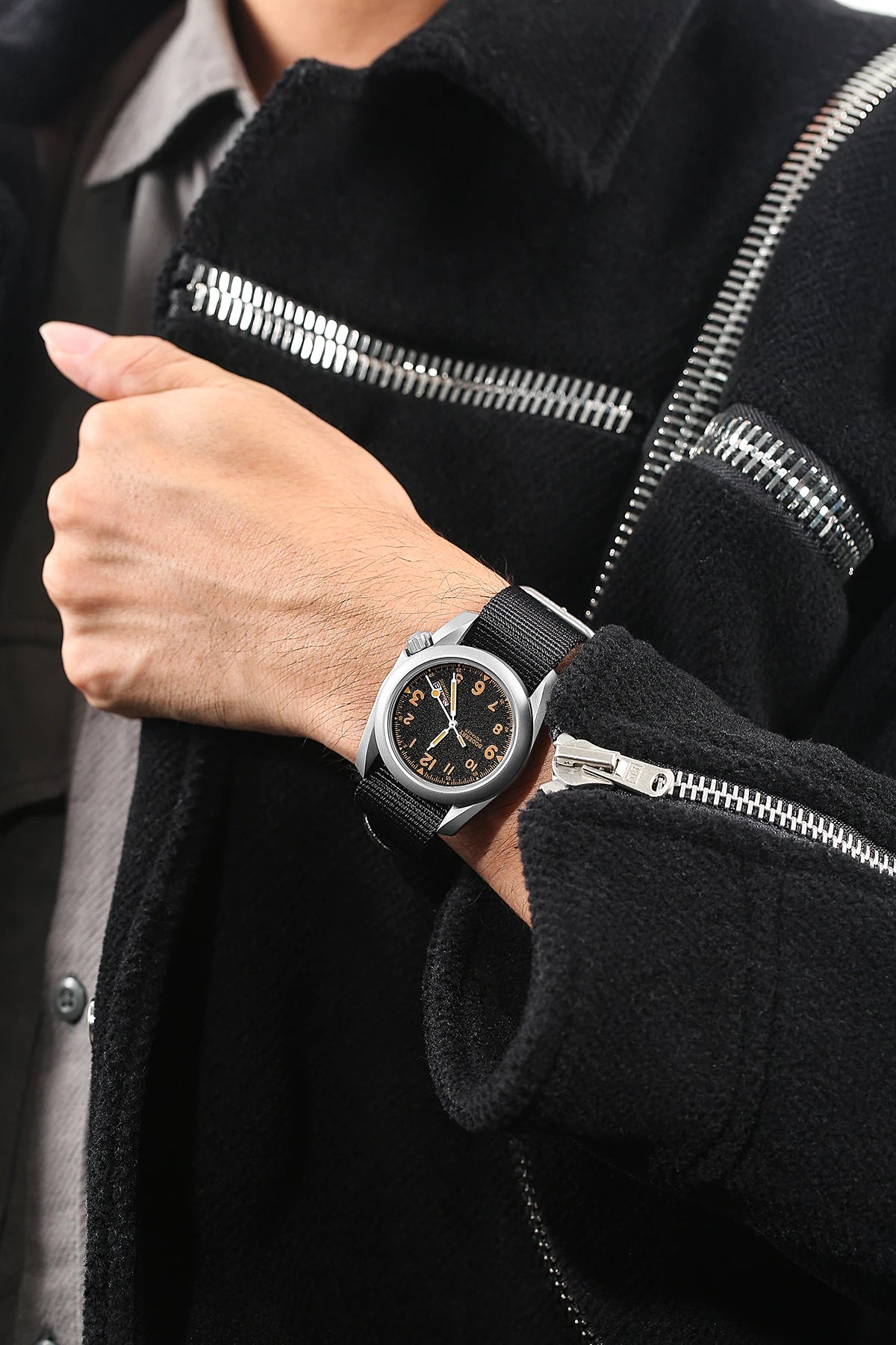 Boderry Field Watches Bronze Case Automatic Mechanical VOYAGER Watch Men's 100M Waterproof Clock Military Top Brand Wristwatch