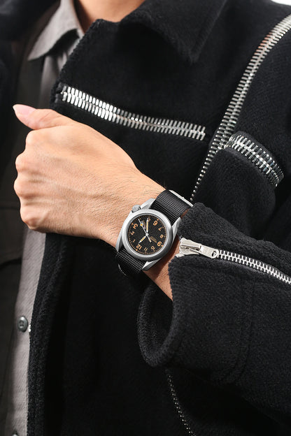 Boderry Field Watches Bronze Case Automatic Mechanical VOYAGER Watch Men's 100M Waterproof Clock Military Top Brand Wristwatch