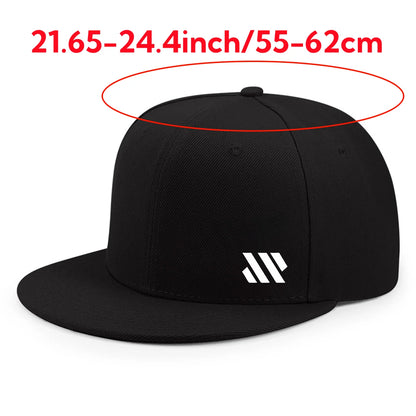 Czapka baseballowa z białym logo, unisex, regulowana, oddychająca, z płaskim daszkiem, lekka czapka outdoorowa i podróżna, nakrycie głowy