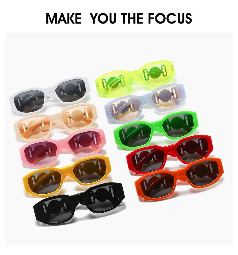 Vintage Square Luxury Small Frame Sunglasses Men Women Rectangle Brand Design Fashion Square Sun Glasses Shades Vintage Glasses
