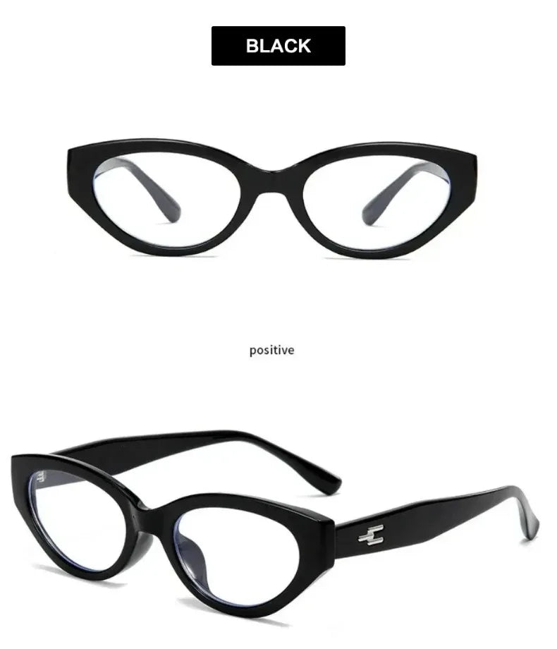 EYORA Vintage Cat Eye Reading Glasses Women Anti Blue Ray Myopia Eyewear Photochromic Progressive Prescription Optical Glasses