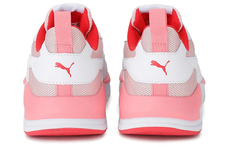 Chaussures de sport basses décontractées Puma X-Ray en tissu mesh, à lacets, amortissantes, durables, blanches 374122-06