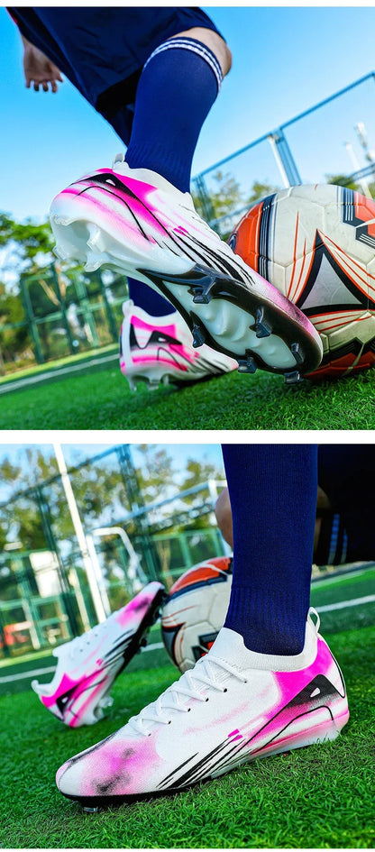 Men's New Non-Slip Soccer Shoes Training FG Top Quality Sneakers Football Boots Cleats Wholesale Drop Shipping Unisex Adult