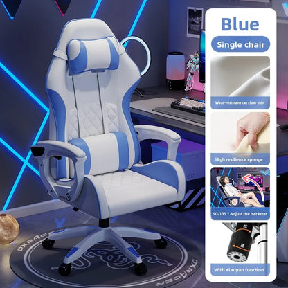 Muška e-sports stolica udobna je za dugotrajno sjedenje, računalna stolica može se nagnuti za opuštanje, naslon