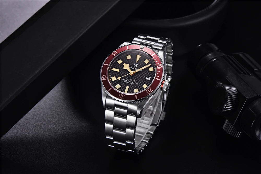 Montre automatique pour homme PAGANI DESIGN – Modèle de luxe type BB58, montre-bracelet mécanique, sportive, en acier inoxydable et étanche