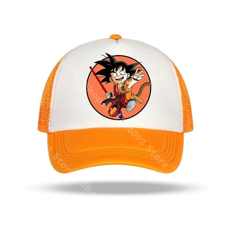 Dragon Ball-baseballkasketter med anime-figurer, solhat til børn og voksne, sommerhatte, åndbare, afslappede hatte, justerbare kasketter med skygge, gaver