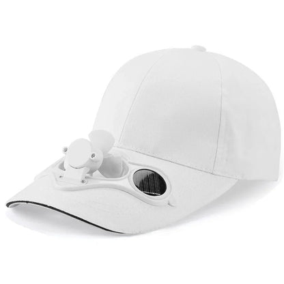 Kasket med ventilator Sommer USB-opladelig køleventilator Baseballkasket Udendørs golf solbeskyttelse 2 hastigheder Justerbar kasket med skygge Vandrekasket med ventilator