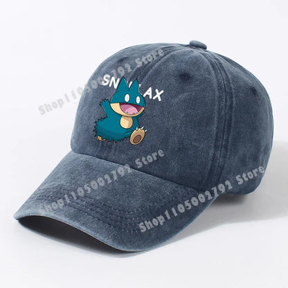 Pokemons Baseball Caps Pikachu Kawaii Anime Figures Sunshade Hats Summer Outdoor Parent Child Sunhat Trendy Duck Tongue Cap Gift