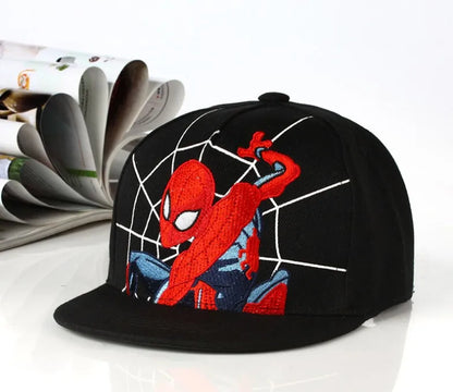 Anime Cartoon Spiderman Hats for Kids Toddler Baby Baseball Cap Spring Summer Children's Snapback Hip Hop Adjustable Caps