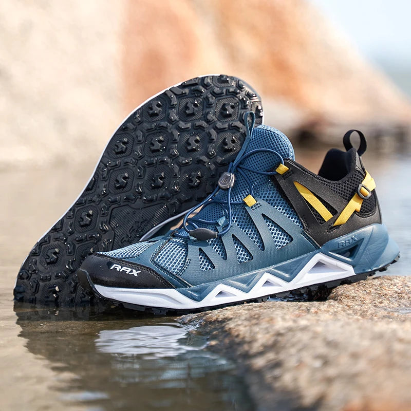 RAX Nieuwe heren- en dameszomerwandelschoenen, ademende Upstream-schoenen, trekkingschoenen, waterschoenen, outdoor-, vis- en kampeerschoenen, sneakers voor heren