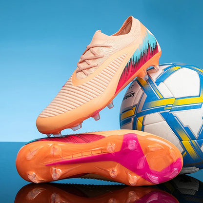 Nouvelles chaussures de football pour hommes, ultralégères, pour l'entraînement en extérieur, livraison directe, chaussures de foot à crampons longs FG antidérapantes