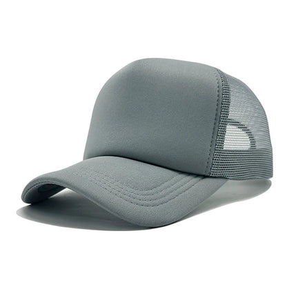 Czapka unisex, casualowa, gładka, z siateczki, czapka baseballowa z regulowanym zapięciem typu snapback dla kobiet i mężczyzn, czapka w stylu hip-hopowym, czapka typu trucker, czapka w stylu streetwear, czapka typu „dad hat”